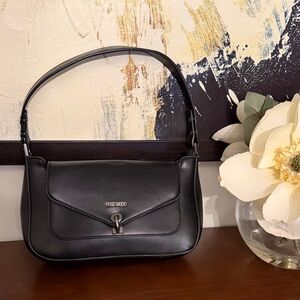 Pixie Mood Black Leather Shoulder Bag